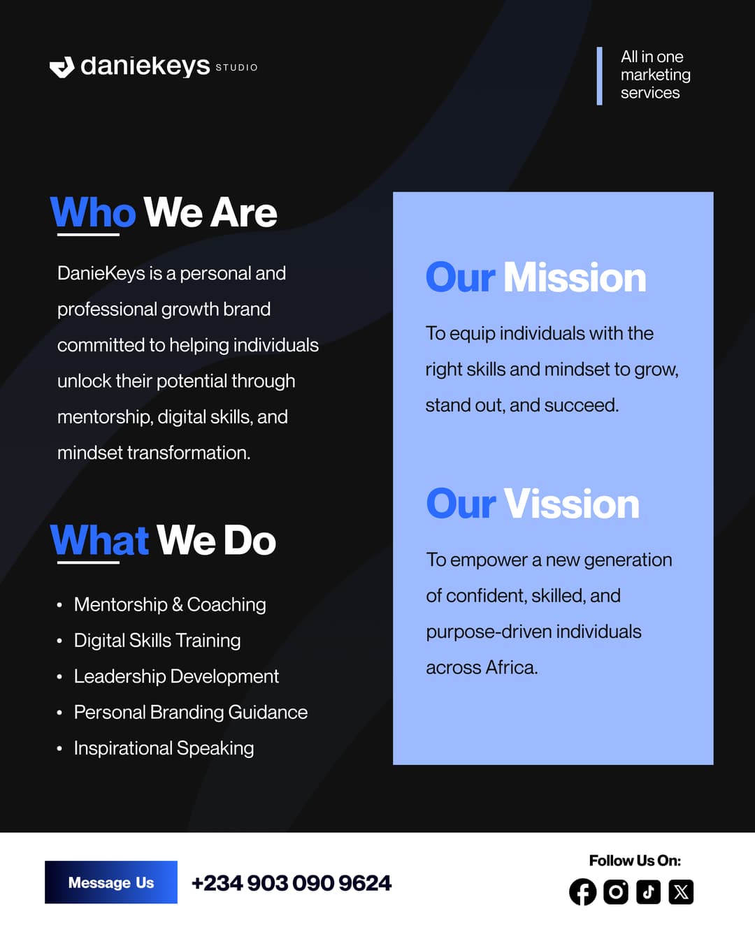 Company Identity Video — Daniekeys Studios